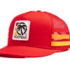 HWV 4 Speed Stripe Trucker Hat Red