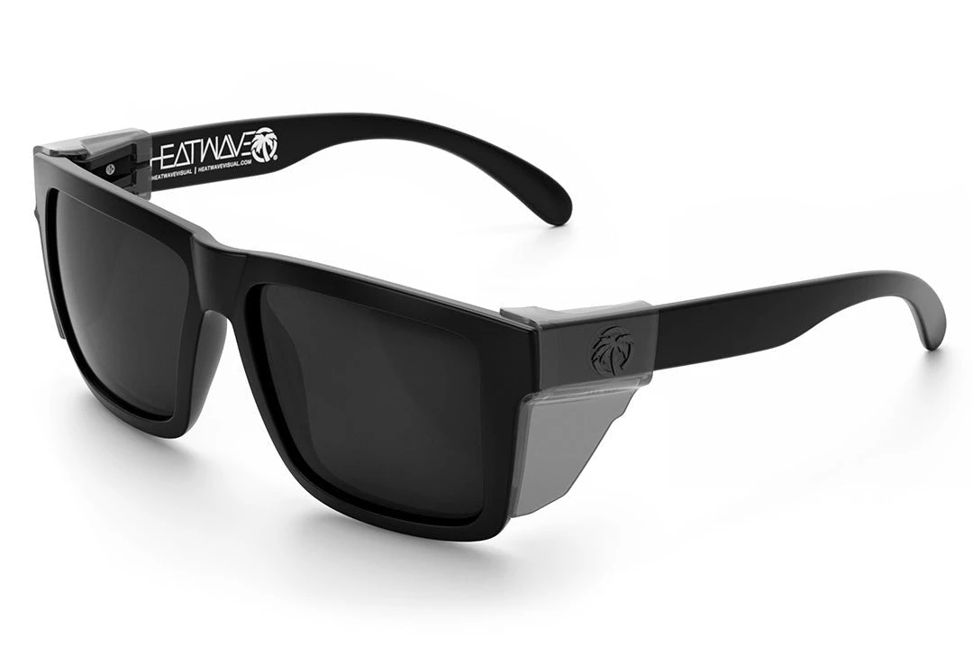XL VISE Z87 Sunglasses Black Frame: Black Lens - Image 9