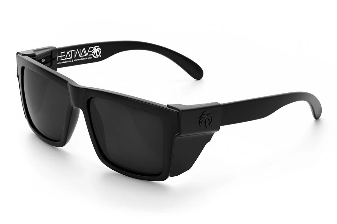 VISE Z87 Sunglasses Black Frame: Black Lens - Image 9