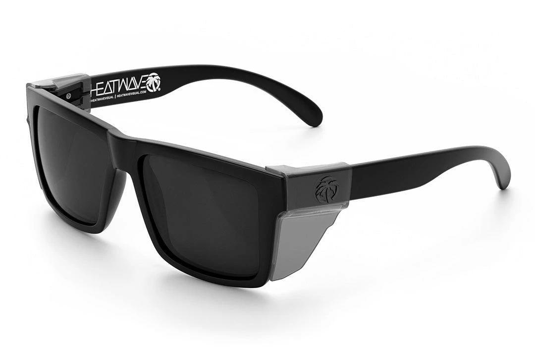 VISE Z87 Sunglasses Black Frame: Black Lens - Image 10