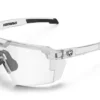 Future Tech Sunglasses: Vapor Clear Frame Photochromic Lens Z87+