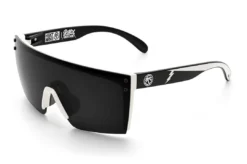 Lazer Face Sunglasses: White Frame Rusty Butcher Customs