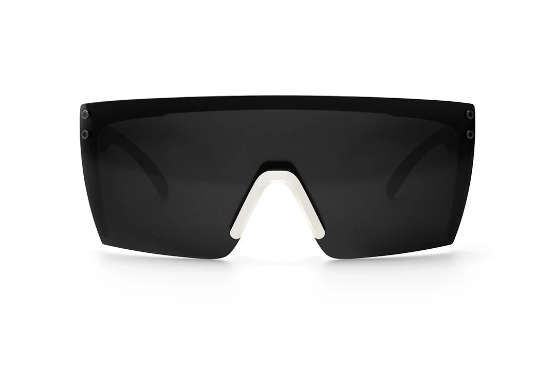 Lazer Face Sunglasses: White Frame Rusty Butcher Customs - Image 2