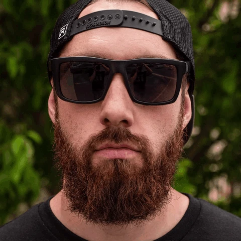 XL VISE Z87 Sunglasses Black Frame: Black Lens - Image 5