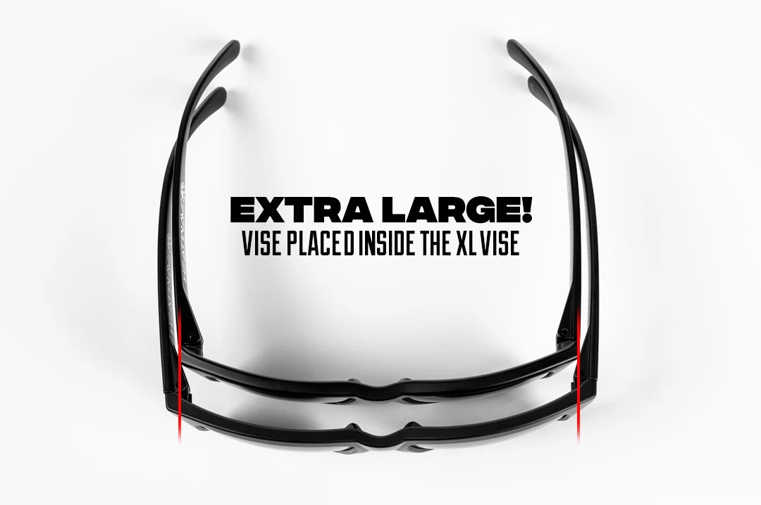 XL VISE Z87 Sunglasses Black Frame: Black Lens - Image 2