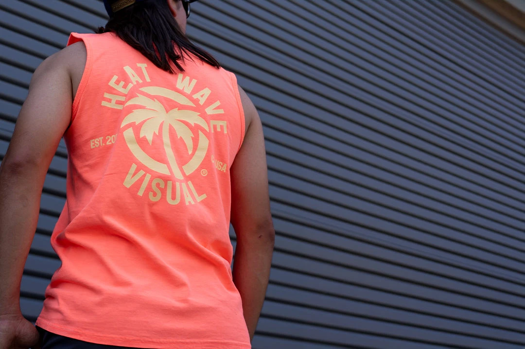 Heat Wave Standard Issue TANK TOP - CORAL - Image 2